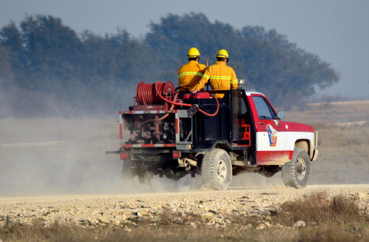 Fort Hood Grass Fire